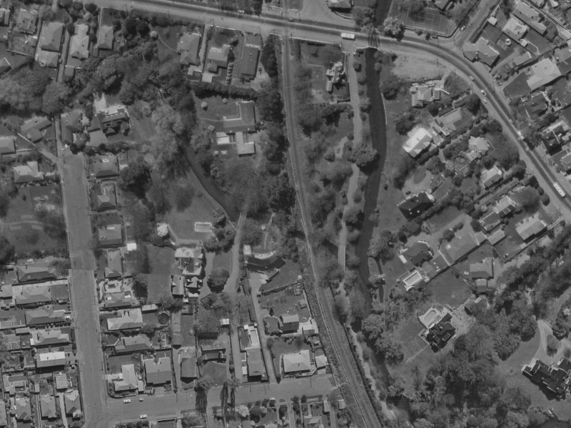 67C Fendalton Road from the air, 1970-1974