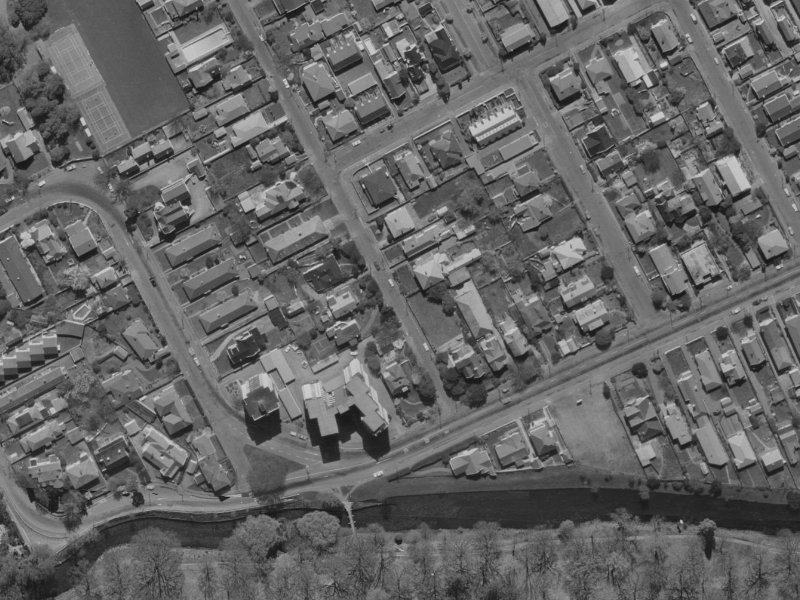 16 Hewitts Road from the air, 1970-1974