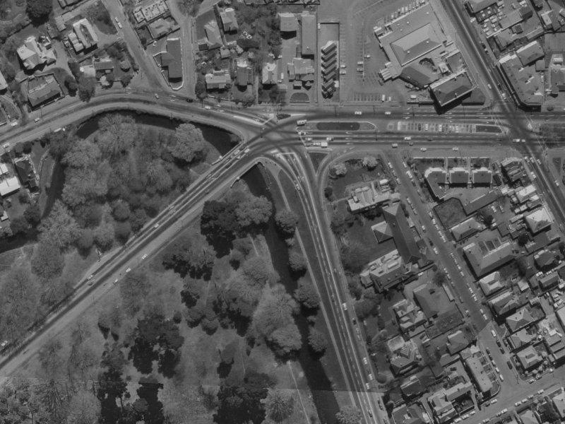148 Park Terrace from the air, 1970-1974