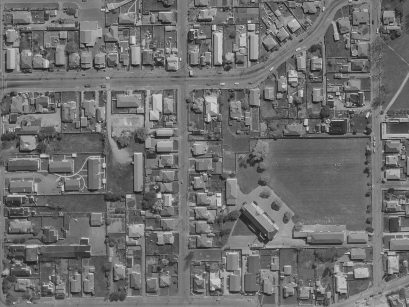 28B Perth Street from the air, 1970-1974