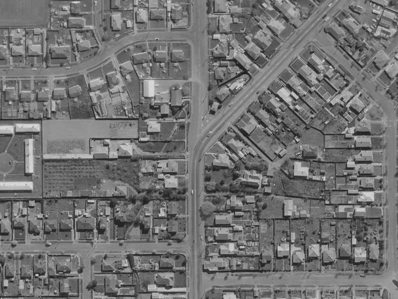 114 Kerrs Road from the air, 1970-1974