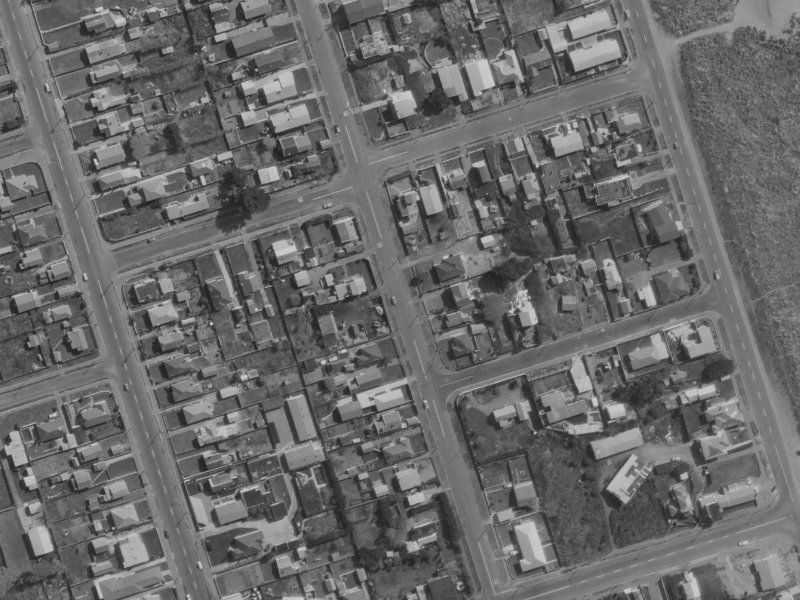 66 Pine Avenue from the air, 1970-1974