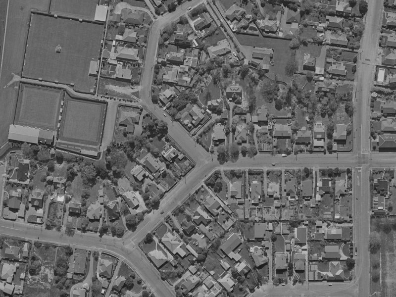 36 Makora Street from the air, 1970-1974