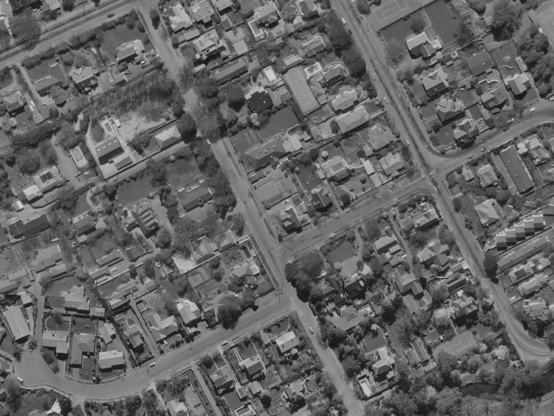 20 Helmores Lane from the air, 1970-1974