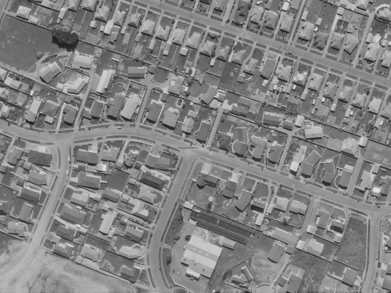 26 Harrowdale Drive from the air, 1970-1974