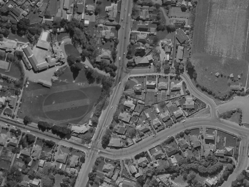 102 Clyde Road from the air, 1970-1974