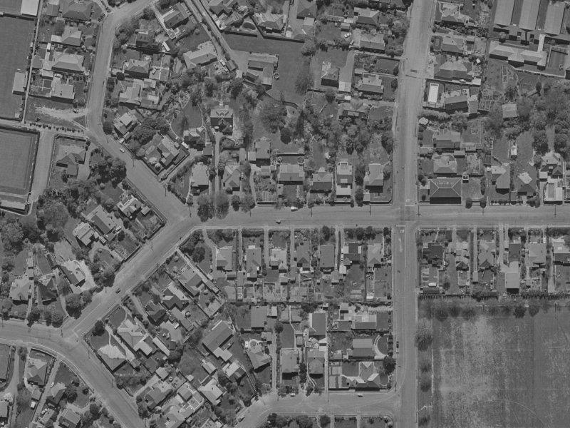 40 Weka Street from the air, 1970-1974