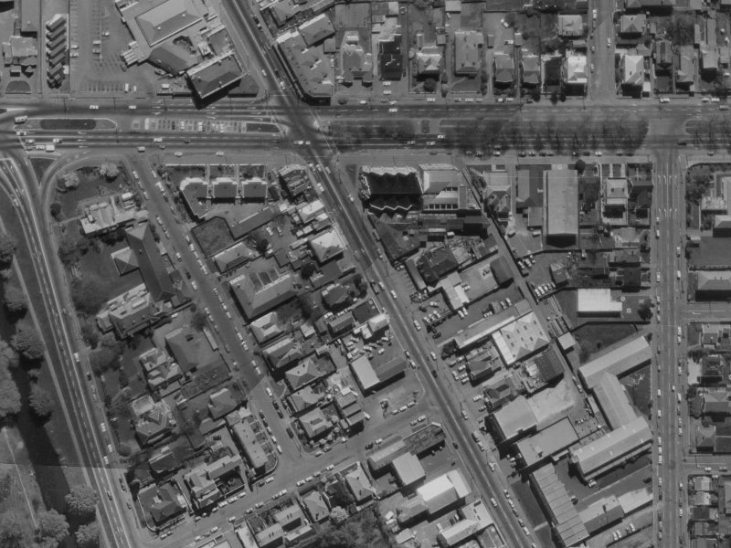 169 Victoria Street from the air, 1970-1974