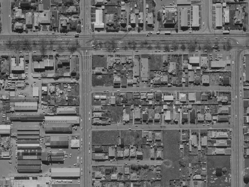 10-20 Otley Street from the air, 1970-1974