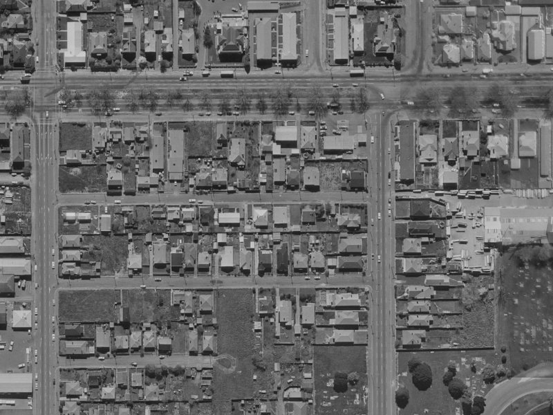 32 Otley Street from the air, 1970-1974
