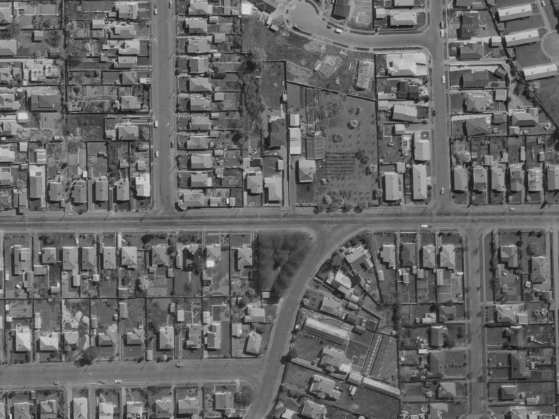 71 Retreat Road from the air, 1970-1974