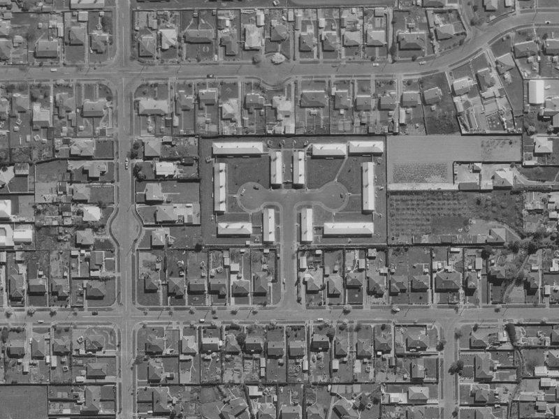 11 Jecks Place from the air, 1970-1974