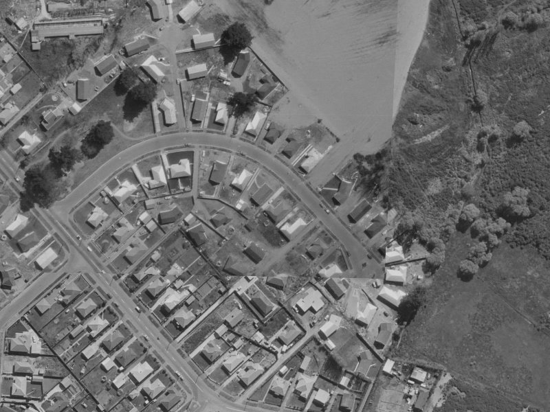 Woodlands Place from the air, 1970-1974