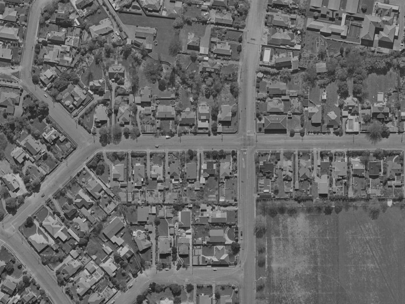 35 Weka Street from the air, 1970-1974
