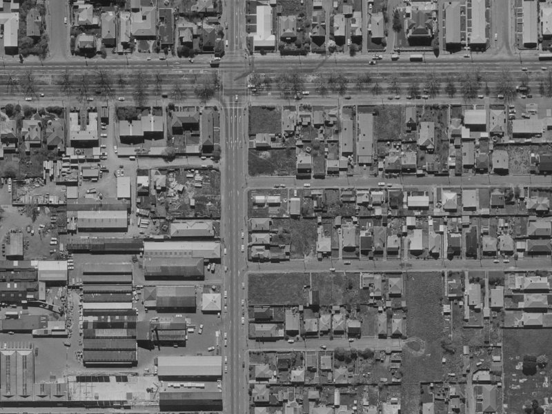 10 Otley Street from the air, 1970-1974