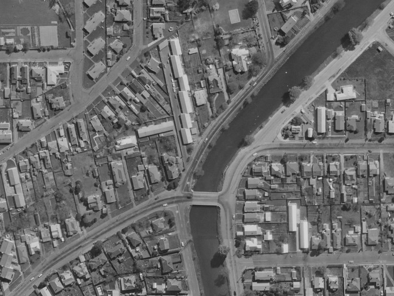 219 River Road from the air, 1970-1974