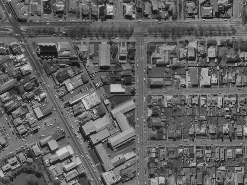 447A Montreal Street from the air, 1970-1974