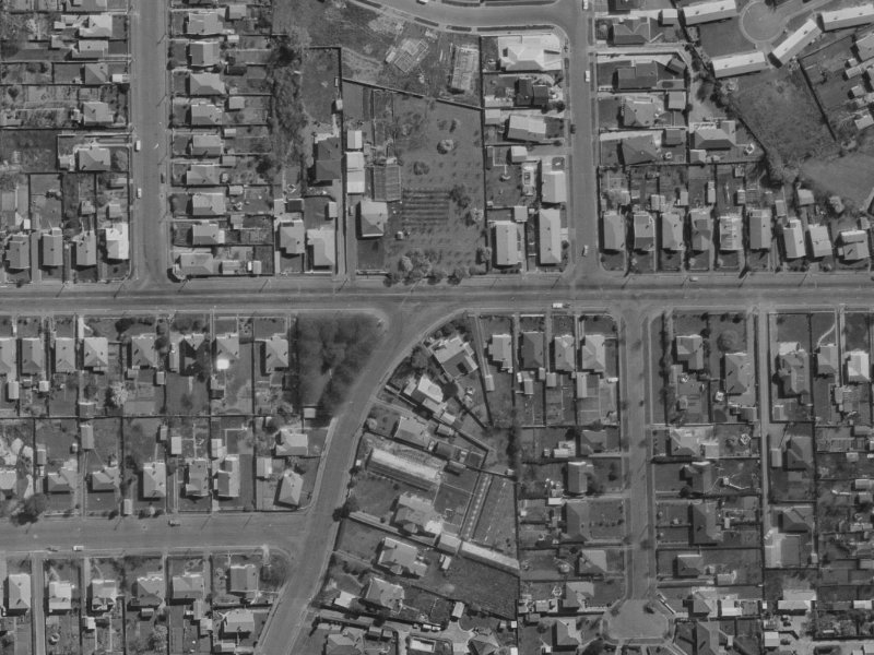 76 Patten Street from the air, 1970-1974