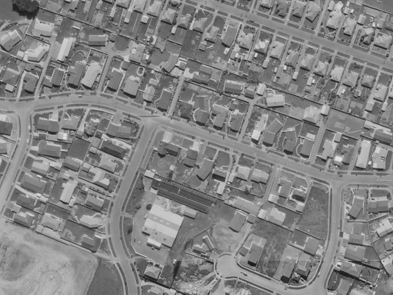 23 Harrowdale Drive from the air, 1970-1974