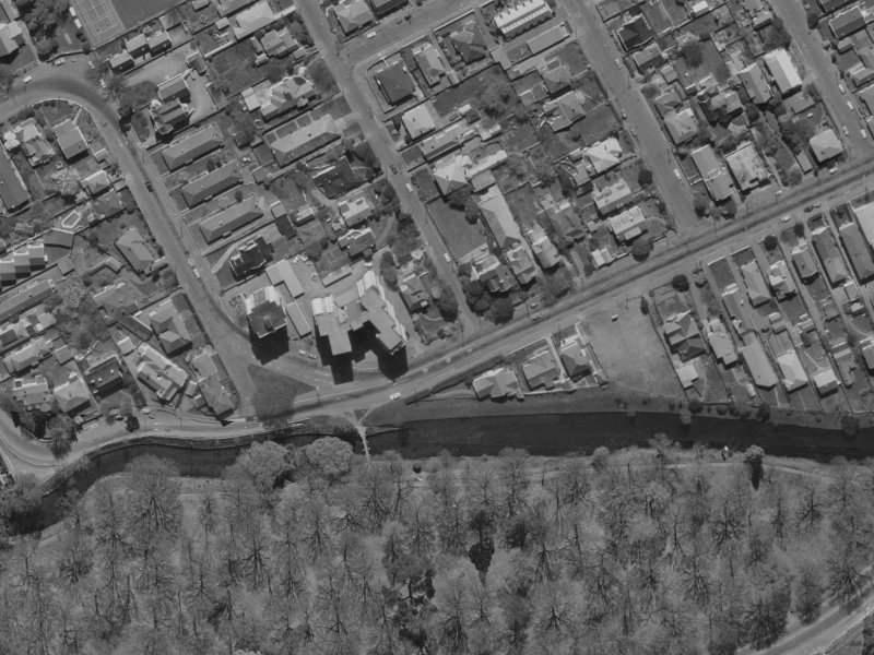 27 Carlton Mill Road from the air, 1970-1974