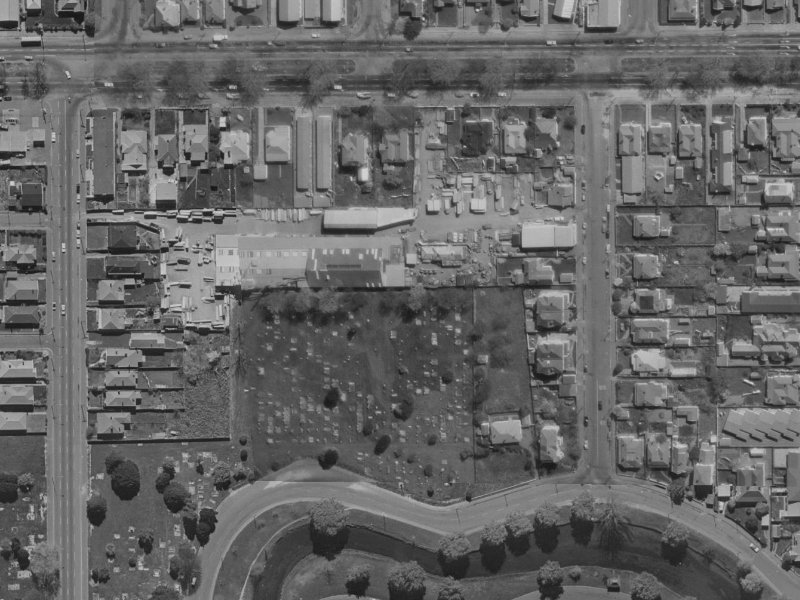 5/404 Barbadoes Street from the air, 1970-1974