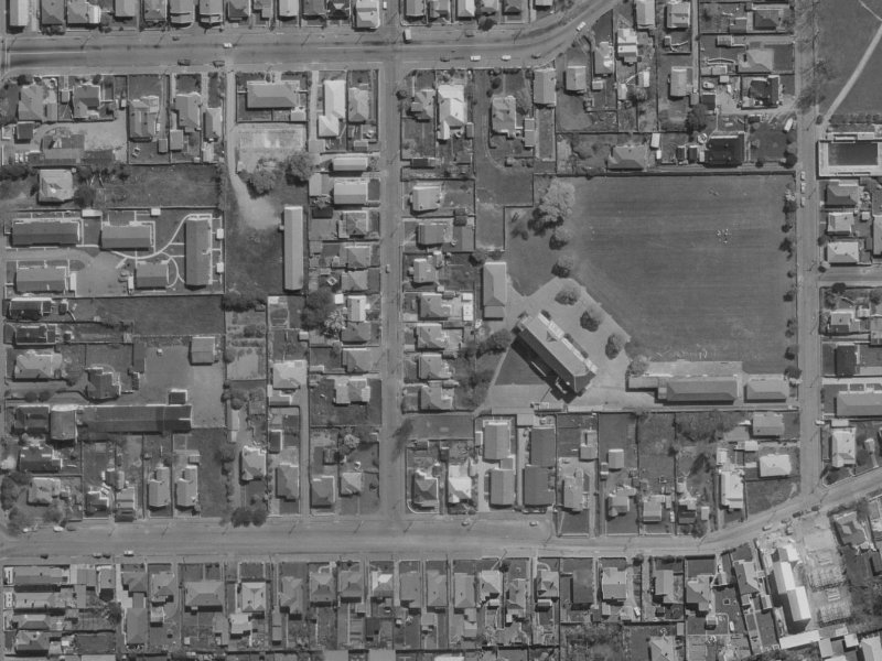 15 Perth Street from the air, 1970-1974