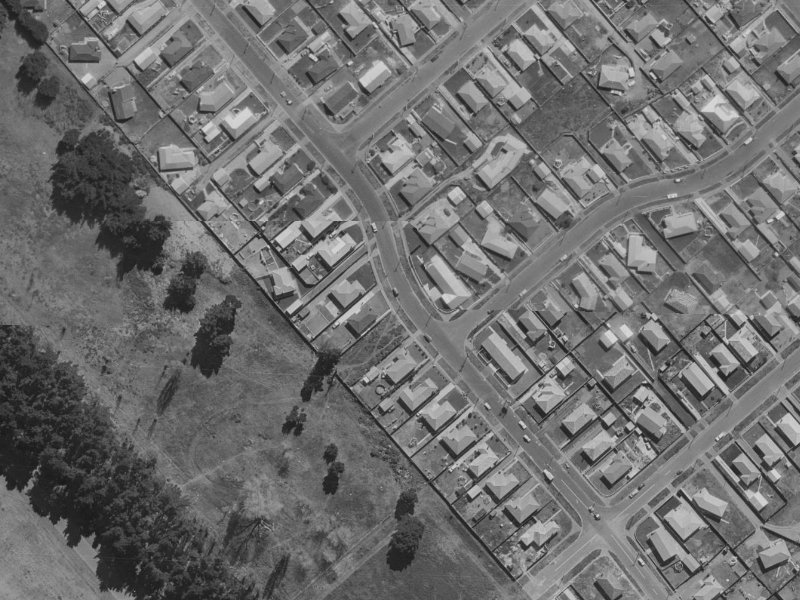 173 Shortland Street from the air, 1970-1974