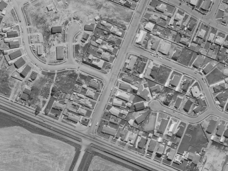 10A Cutts Road from the air, 1970-1974