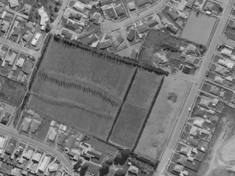 Harkness Place from the air, 1970-1974