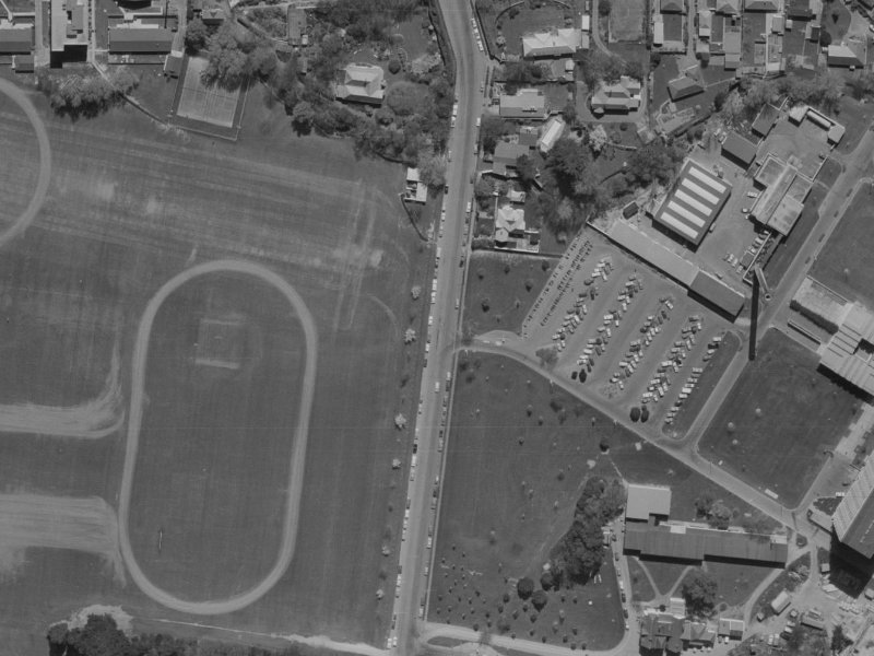 115 Ilam Road from the air, 1970-1974