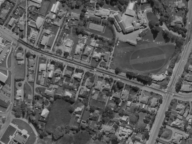 23 Creyke Road from the air, 1970-1974