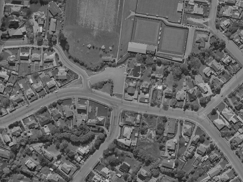 48 Kotare Street from the air, 1970-1974