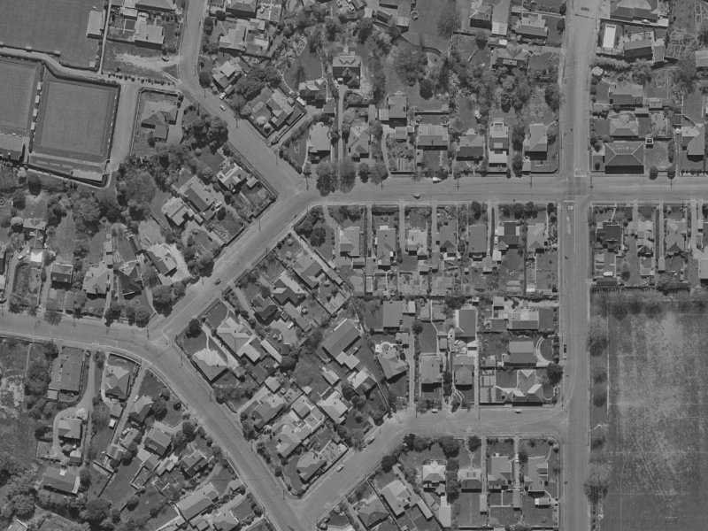 45 Weka Street from the air, 1970-1974