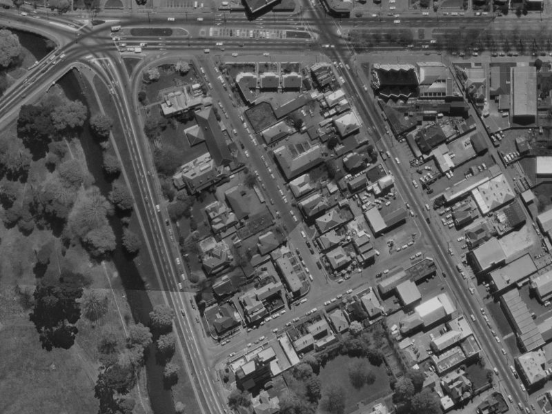 9A Dublin Street from the air, 1970-1974