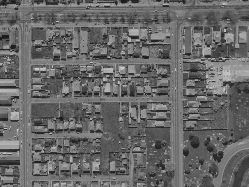 29 Melrose Street from the air, 1970-1974