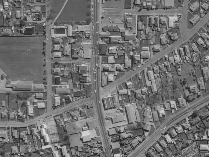 256 Stanmore Road from the air, 1970-1974