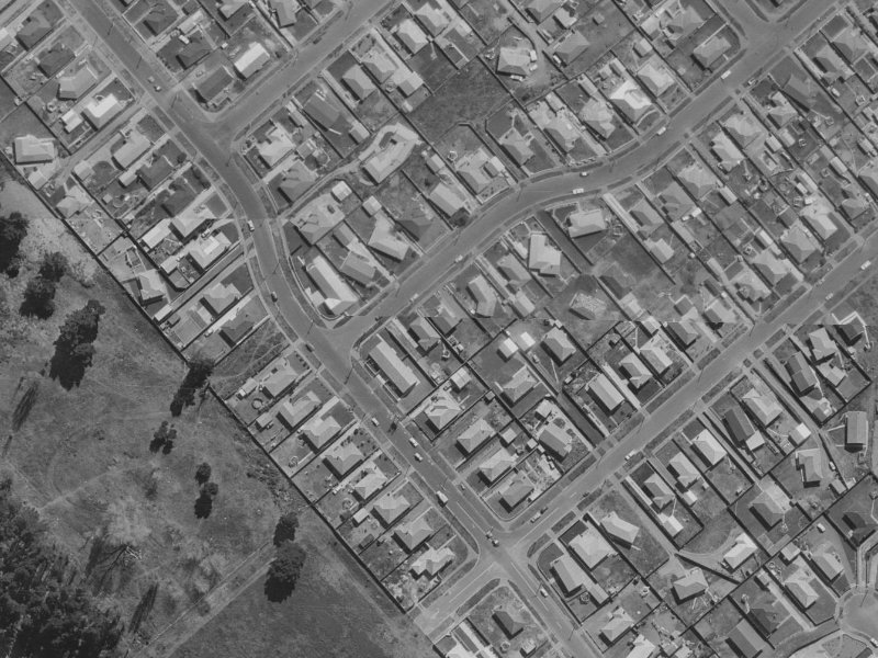 Shortland Street from the air, 1970-1974