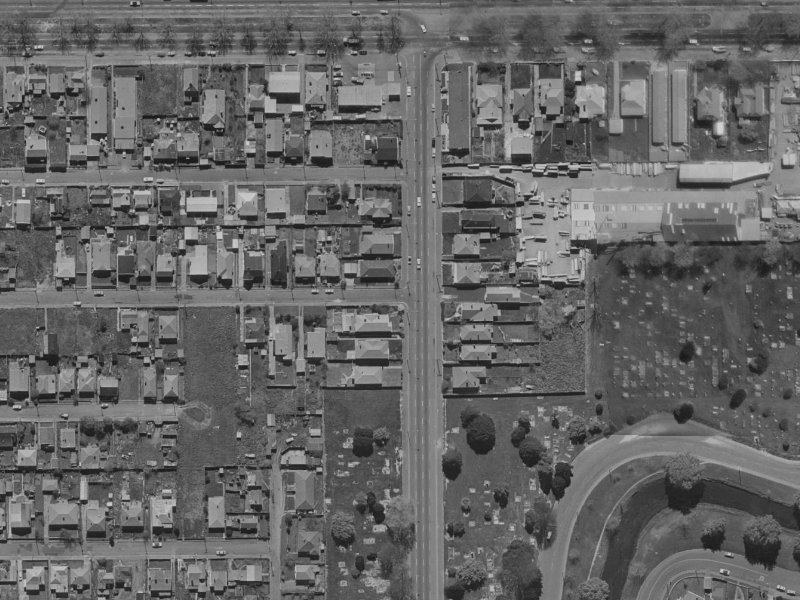 32 Melrose Street from the air, 1970-1974