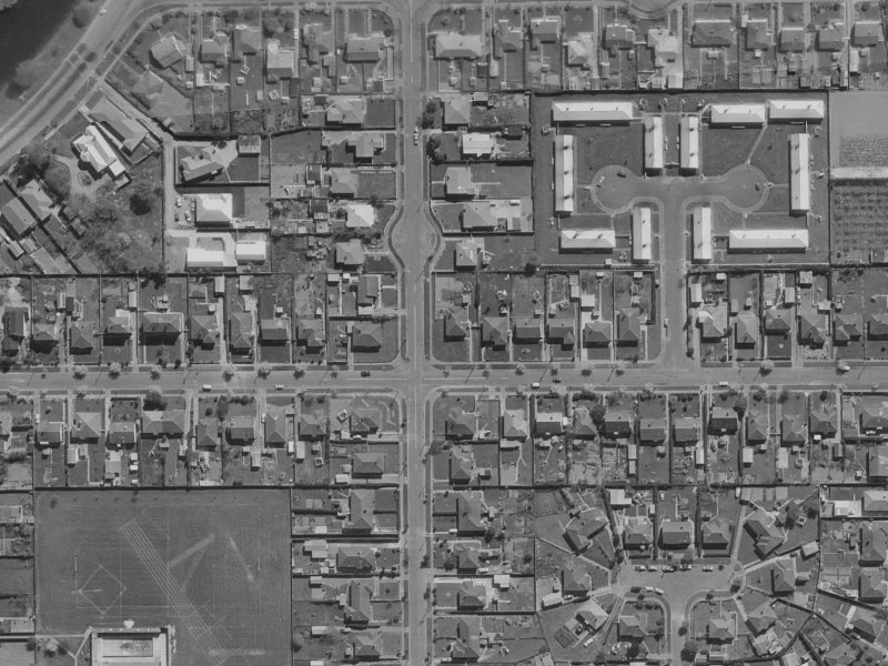 25 Dunarnan Street from the air, 1970-1974