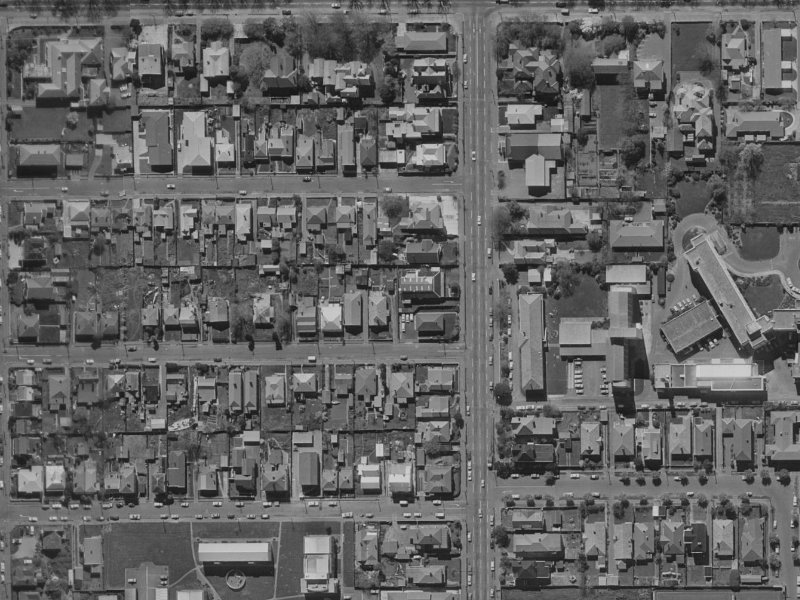 41 Beveridge Street from the air, 1970-1974
