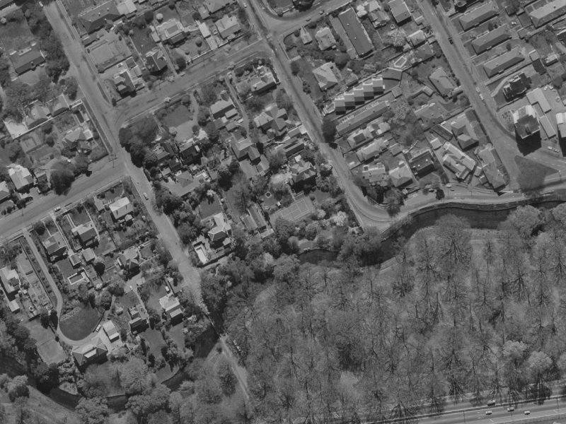 7C Rossall Street from the air, 1970-1974