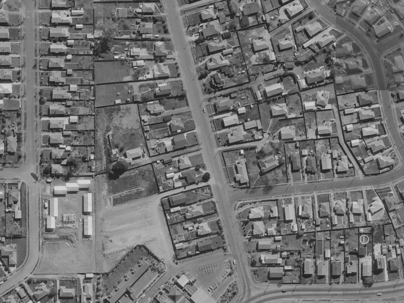 74 Cuffs Road from the air, 1970-1974