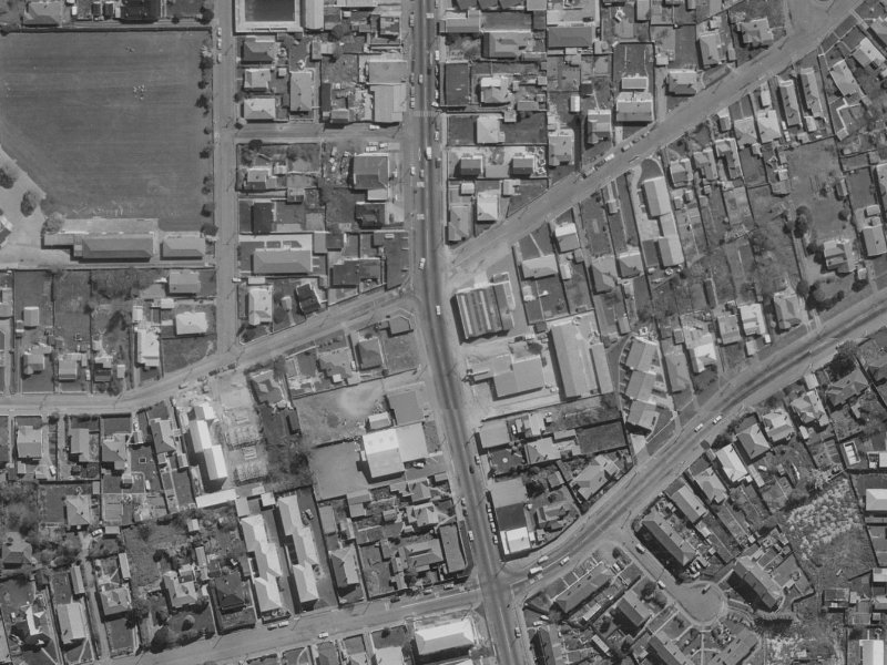 252 Stanmore Road from the air, 1970-1974