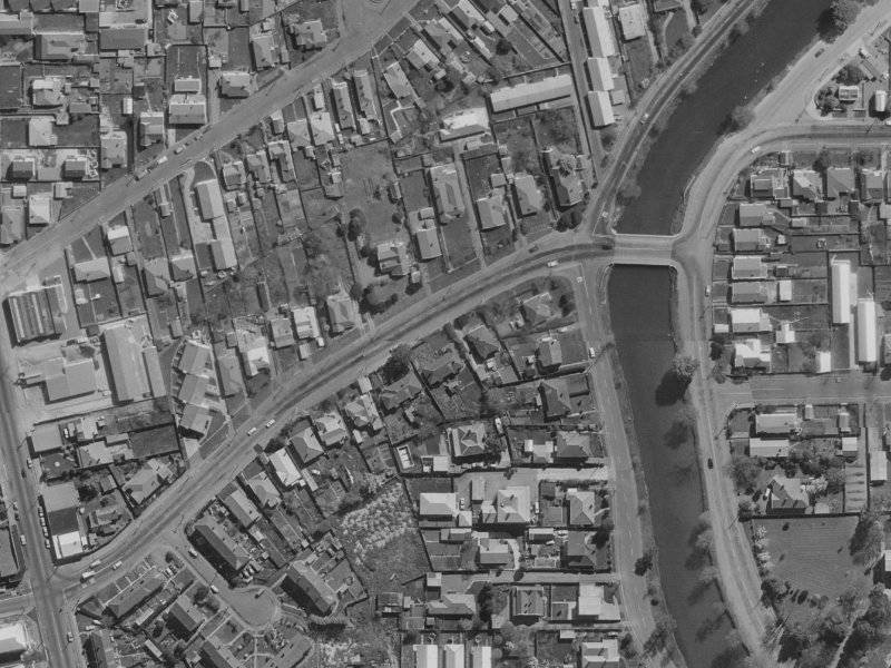 40 Swanns Road from the air, 1970-1974