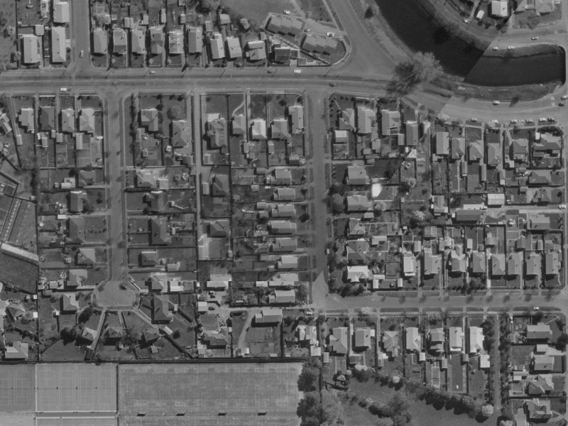 53 Lionel Street from the air, 1970-1974