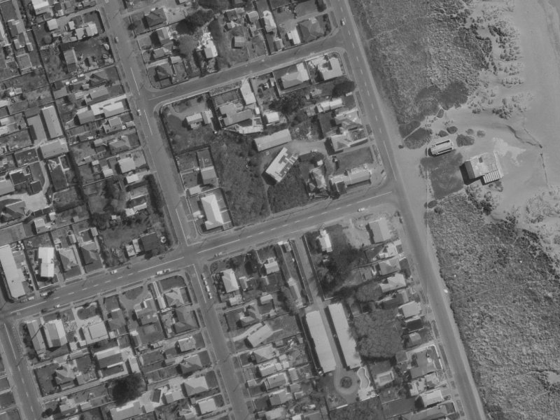 14A-14V Bridge Street from the air, 1970-1974