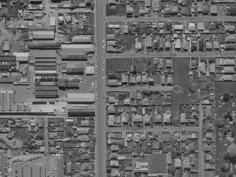 6 Moa Place from the air, 1970-1974