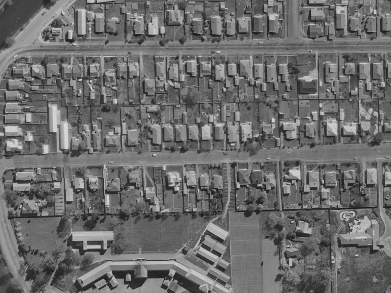 39 Cowlishaw Street from the air, 1970-1974