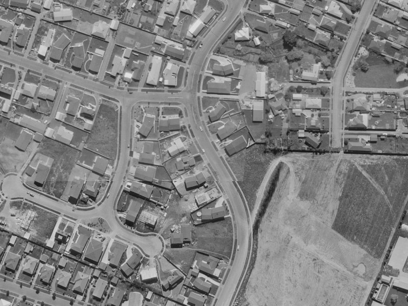 61 Nortons Road from the air, 1970-1974