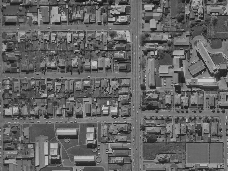 42 Beveridge Street from the air, 1970-1974